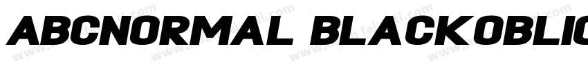 ABCNormal BlackObliq字体转换